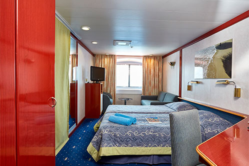Camarote Exterior Premium, Celestyal Cruises. SoloCruceros.com Camarote Exterior Premium, Celestyal Cruises. SoloCruceros.com