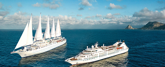 Yates de diferentes estilos, Windstar Cruises. SoloCruceros.com