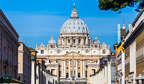 El Vaticano, Basílica de San Pedro. SoloCruceros.com El Vaticano, Basílica de San Pedro. SoloCruceros.com