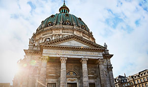 Iglesia de Mármol, Copenhague. SoloCruceros.com Iglesia de Mármol, Copenhague. SoloCruceros.com