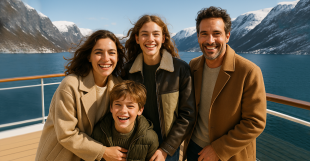 islandia-crucero-familia-montañas-nevadas