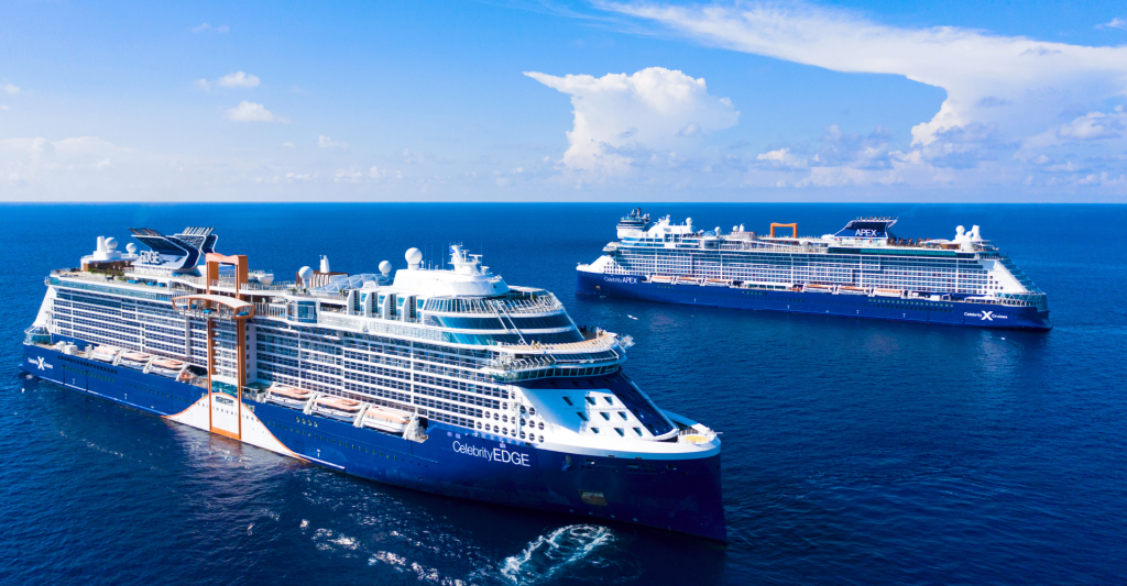 Fotografía de cruceros de la naviera Celebrity Cruises en el mar