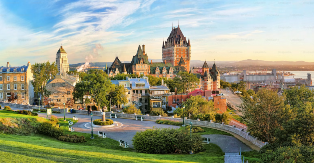 Fotografía de la ciudad de Quebec en Canada, destino de crucero