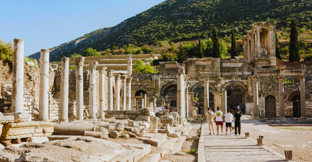 Paisaje del Efeso, destino de crucero Fotografía del paisaje del Éfeso, en Turquía, destino de crucero