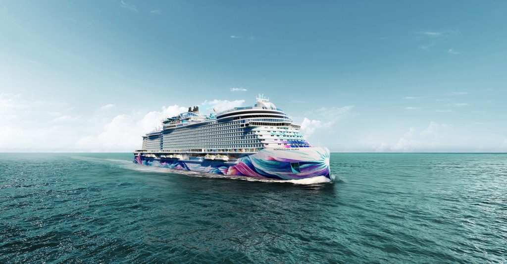 Norwegian Aqua: el nuevo referente de los cruceros NCL con The Haven Norwegian Aqua navegando en alta mar, uno de los barcos más modernos de Norwegian Cruise Line