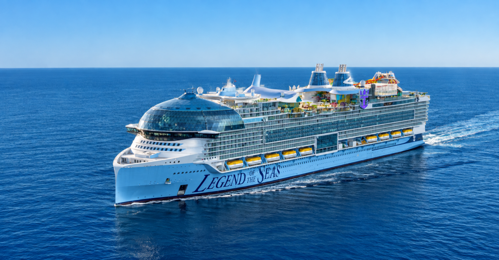 Legend of the Seas de Royal Caribbean navegando por el Mediterráneo