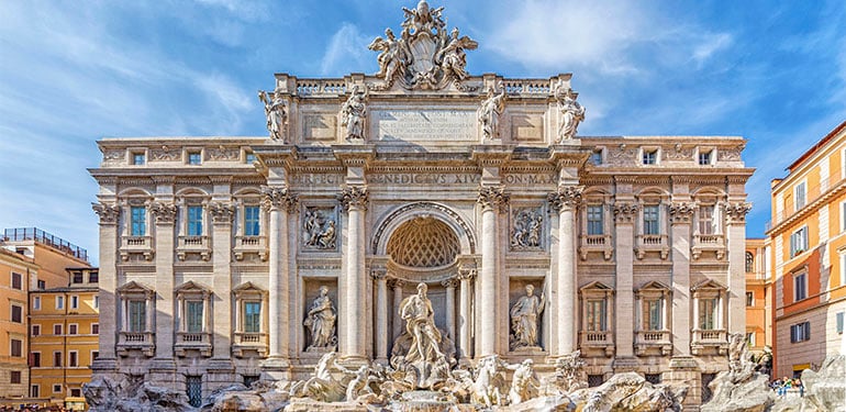 Cruceros desde Roma al mejor precio, Fontana di Trevi. SoloCruceros.com