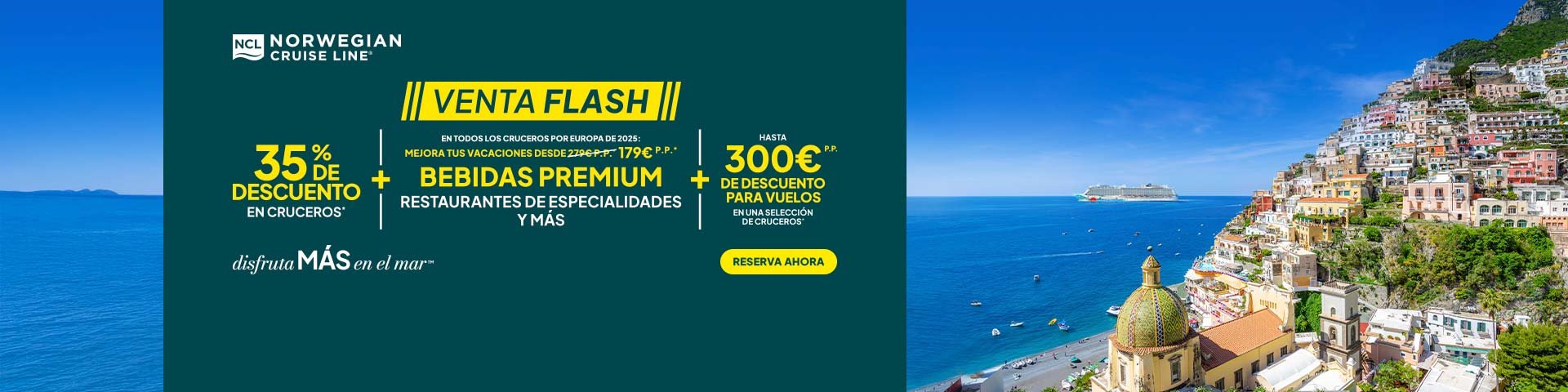 Oferta Norwegian Cruise Line. SoloCruceros.com