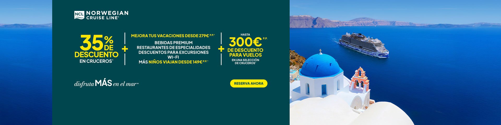 Oferta Norwegian Cruise Line. SoloCruceros.com