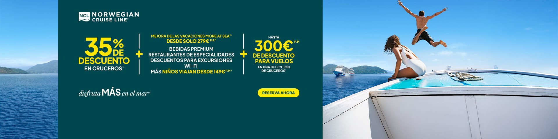 Oferta Norwegian Cruise Line. SoloCruceros.com