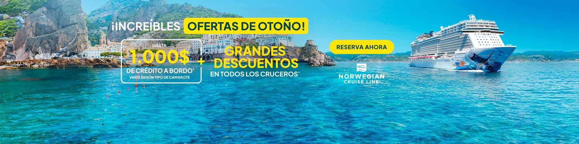 Oferta Norwegian Cruise Line. SoloCruceros.com