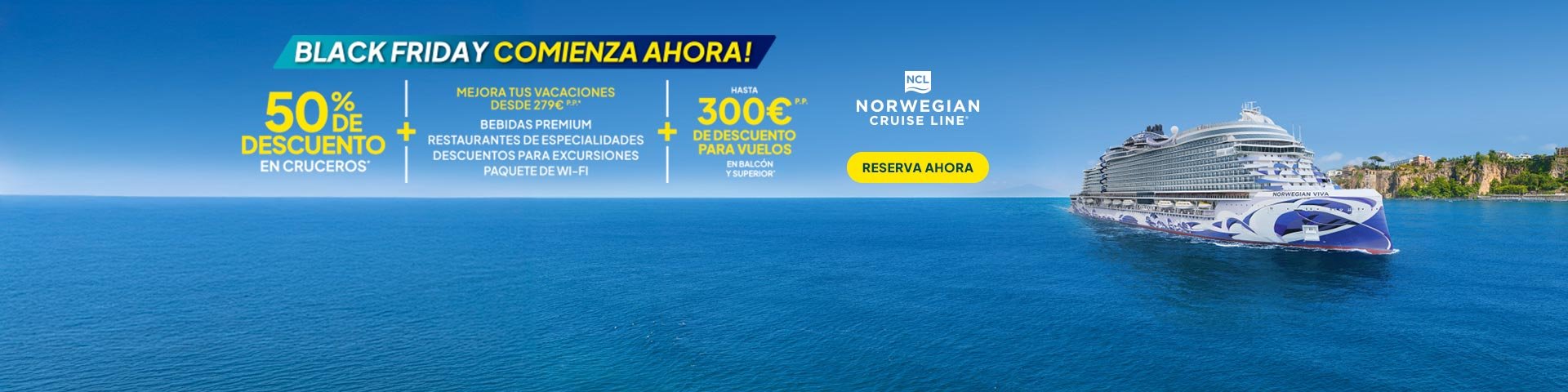 Oferta Norwegian Cruise Line. SoloCruceros.com