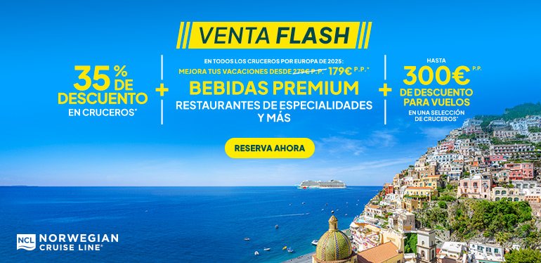 Oferta Norwegian Cruise Line. SoloCruceros.com