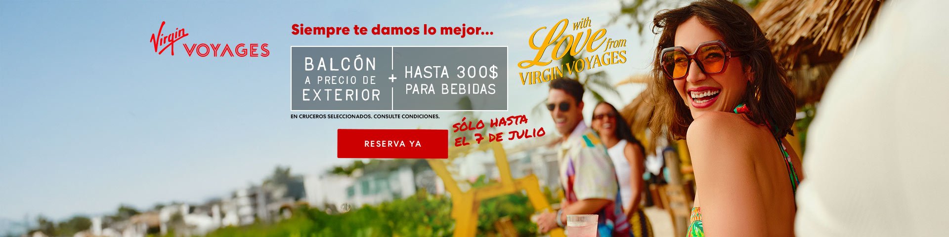 Black Friday de Primavera Virgin Voyages. SoloCruceros.com