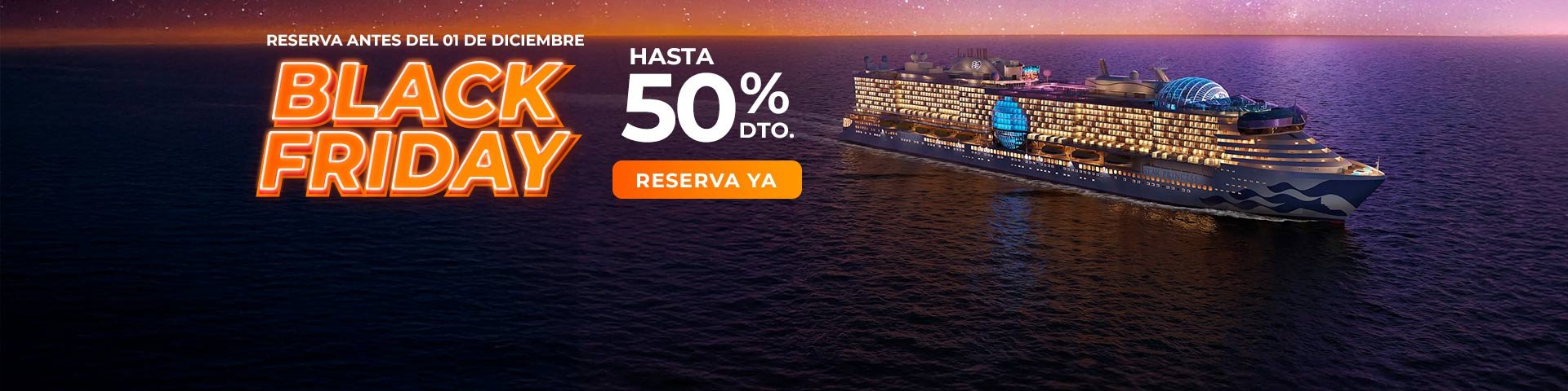 Black Friday 2025. Ofertas en cruceros SoloCruceros.com