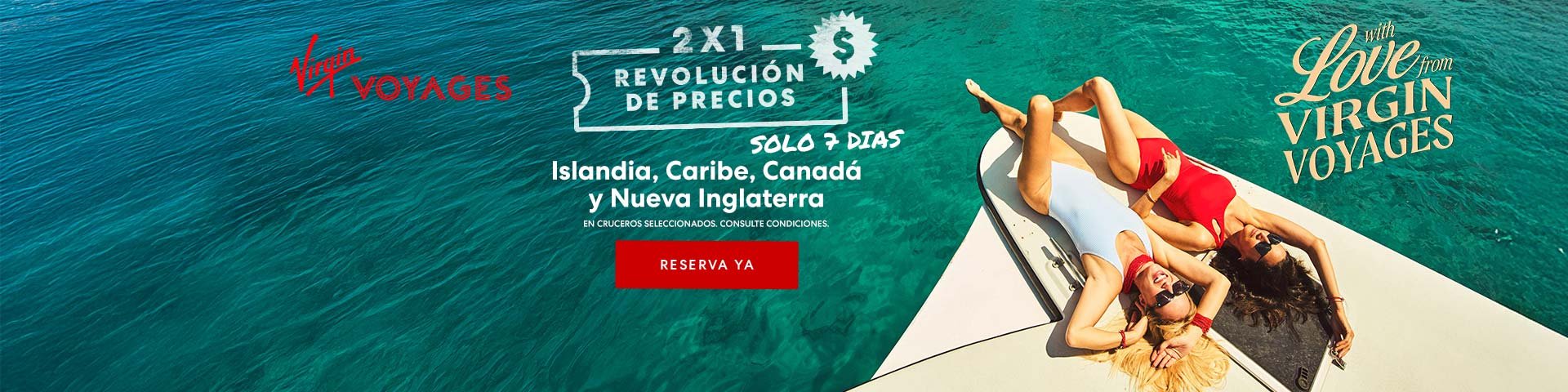 Black Friday de Primavera Virgin Voyages. SoloCruceros.com