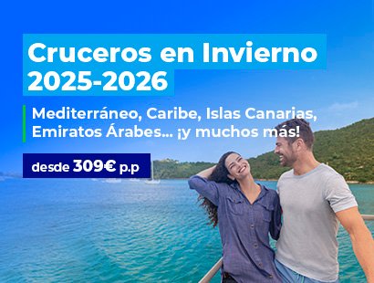 Cruceros en Invierno 2025-2026. SoloCruceros.com