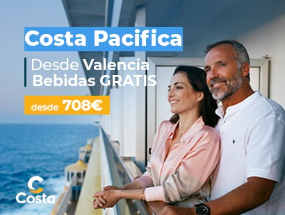 Cruceros Costa Pacifica desde Valencia. SoloCruceros.com.