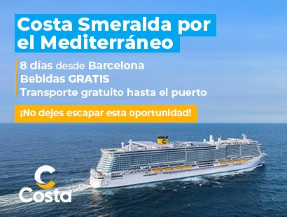 Salidas por el Mediterráneo con Costa Smeralda. SoloCruceros.com